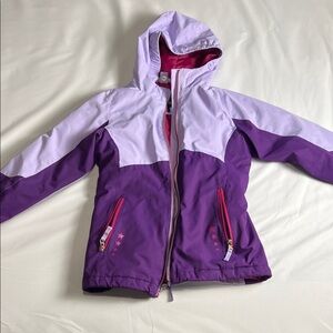 Lands’ End Kids Purple and Pink Hooded Jacket